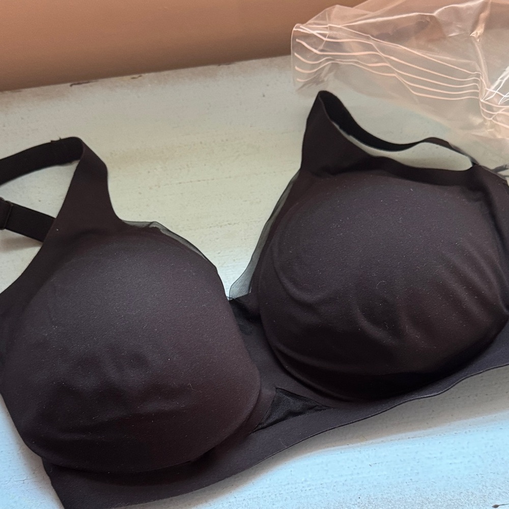 Honeylove Black Crossover V-neck bra, black, XL, NWT